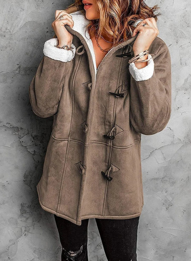 Anna | Women's Cozy Sherpa-Lined Duffle Coat