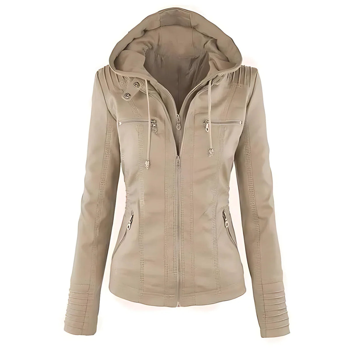 Philippa | Winter-Ready Hooded Biker Jacket