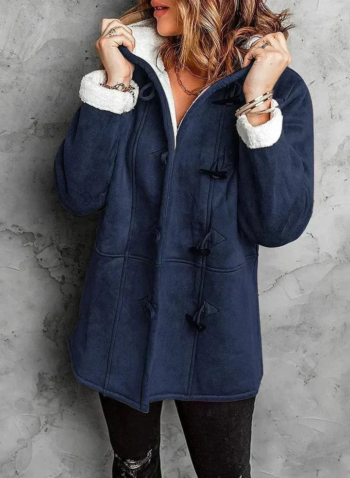 Anna | Women's Cozy Sherpa-Lined Duffle Coat