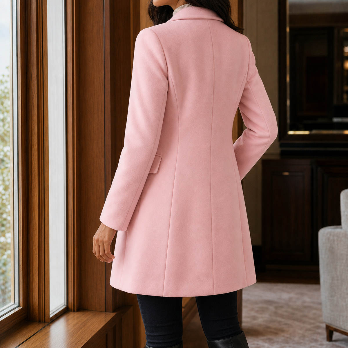 Marguerite | Classic Tailored Wool-Blend Coat