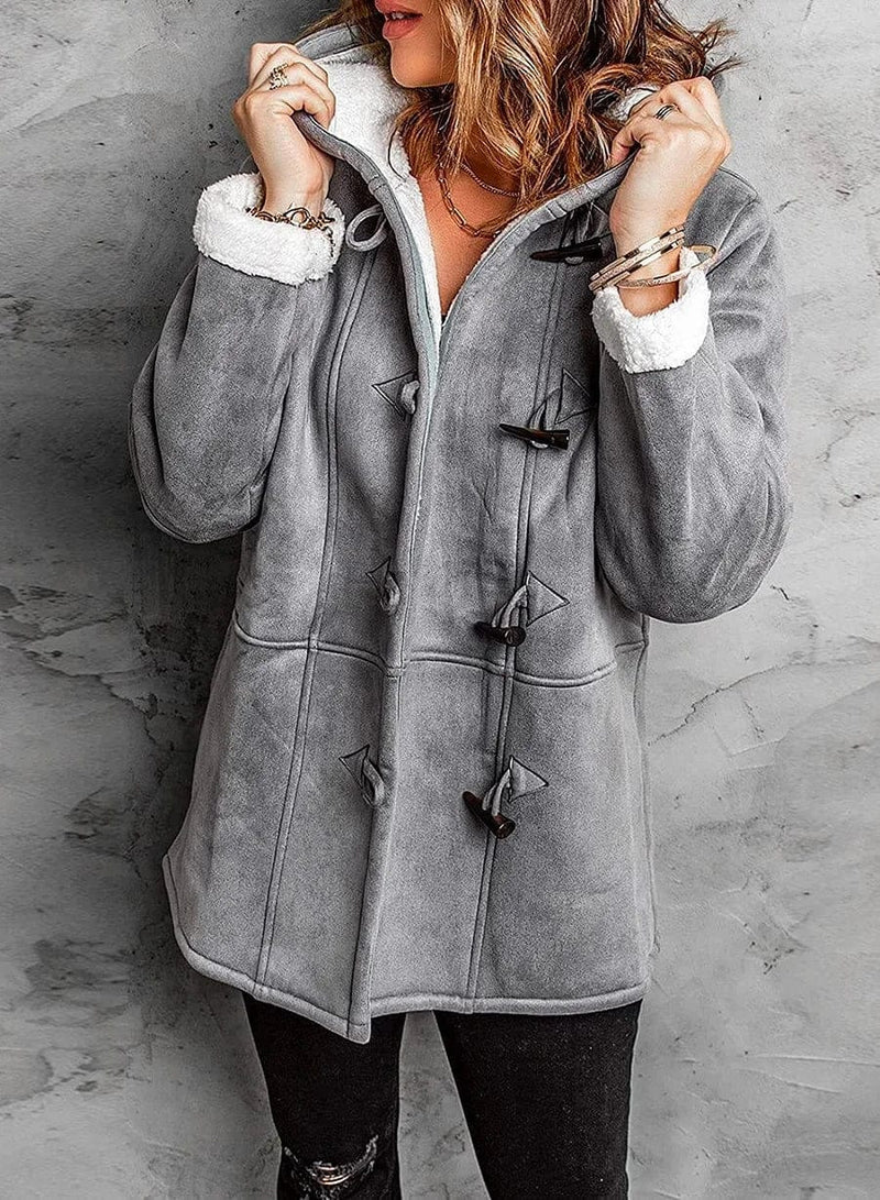 Anna | Women's Cozy Sherpa-Lined Duffle Coat