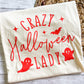 Crazy Halloween Lady Short Sleeve Shirt