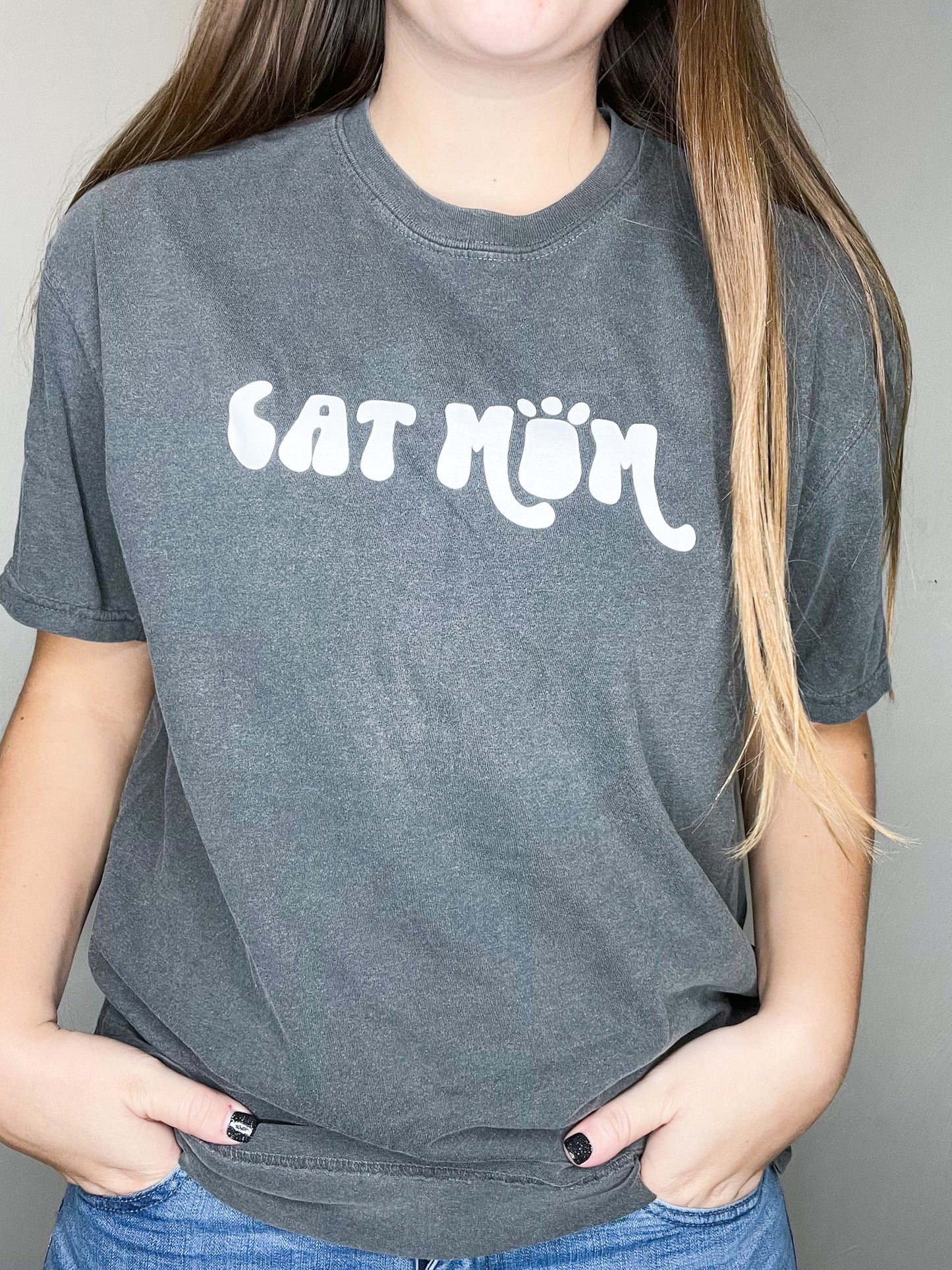 Cat Mom Pepper Short Sleeve Shirt