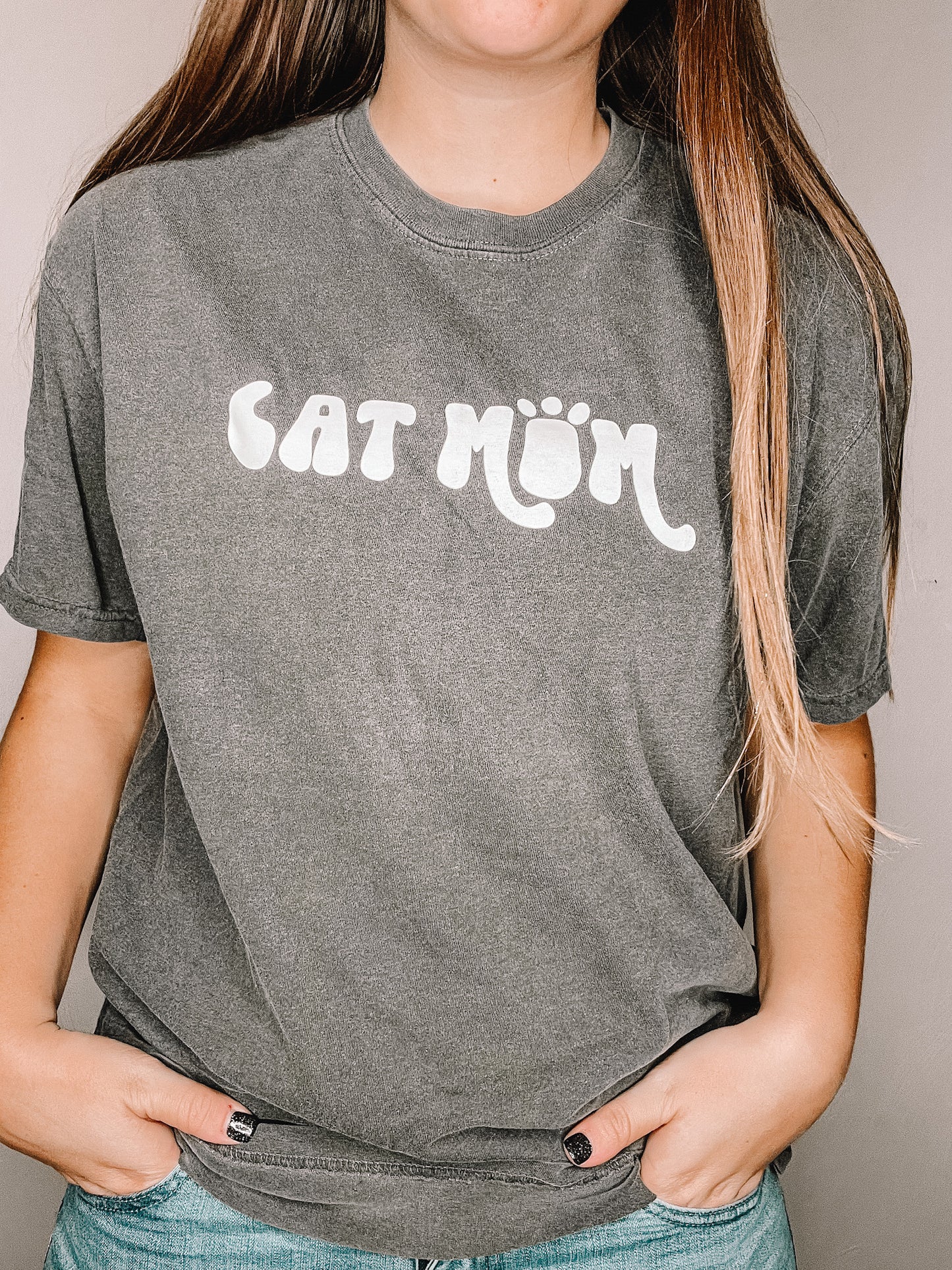 Cat Mom Pepper Short Sleeve Shirt