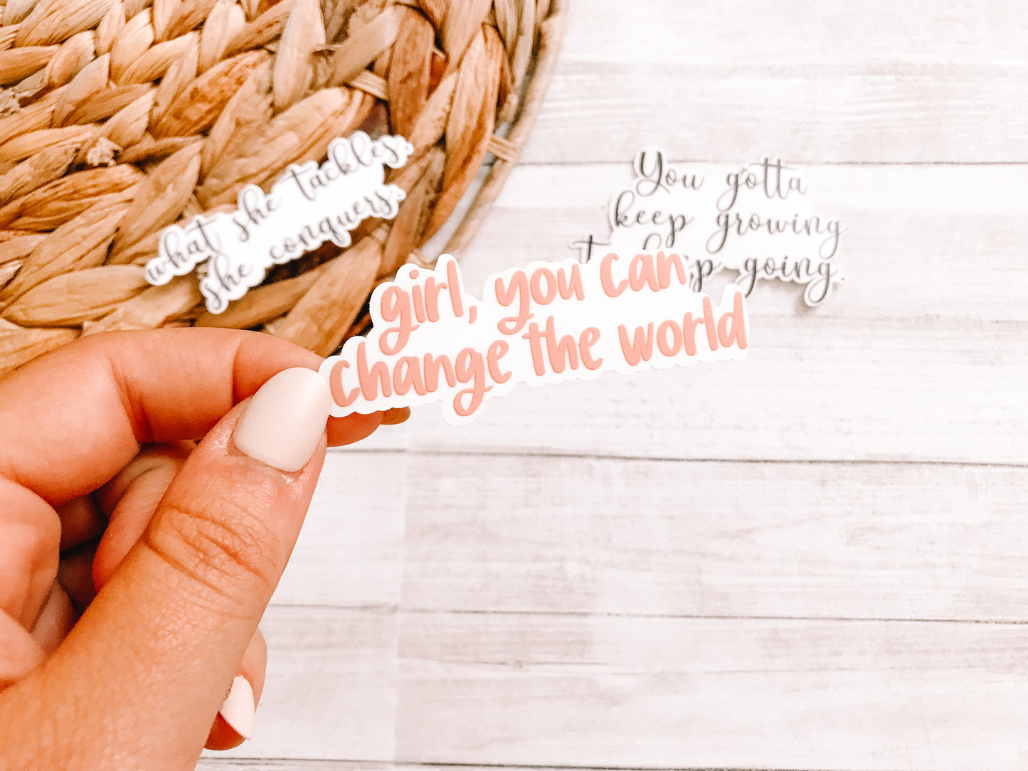 Girl, You Can Change The World Sticker