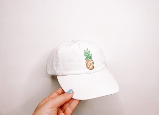 Pineapple Embroidered Baseball Hat