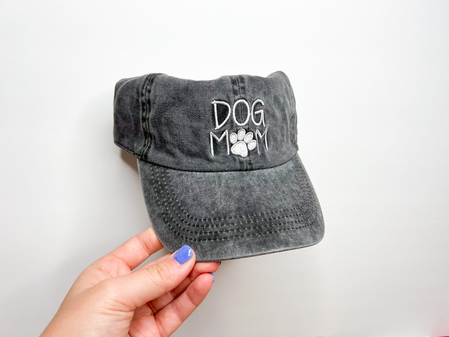 Dog Mom Embroidered Baseball Hat