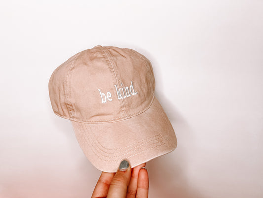 Be Kind Embroidered Baseball Hat
