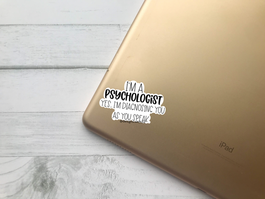 Psychologist Sticker - Designs With Liv