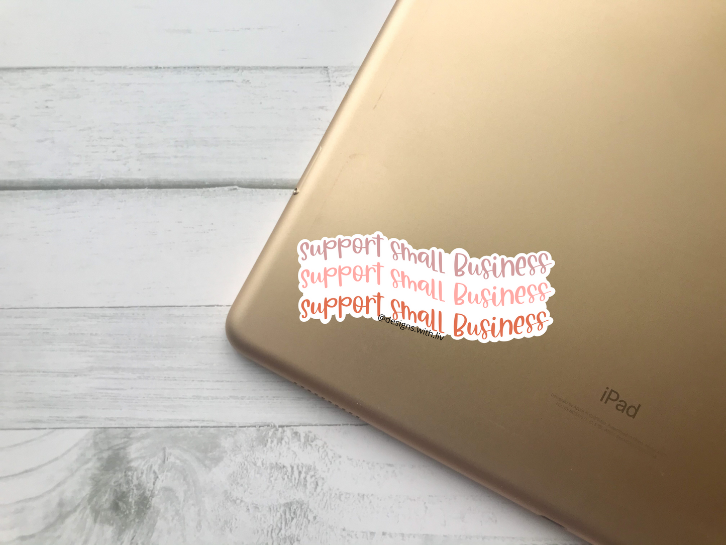 Support Small Business Sticker - Designs With Liv