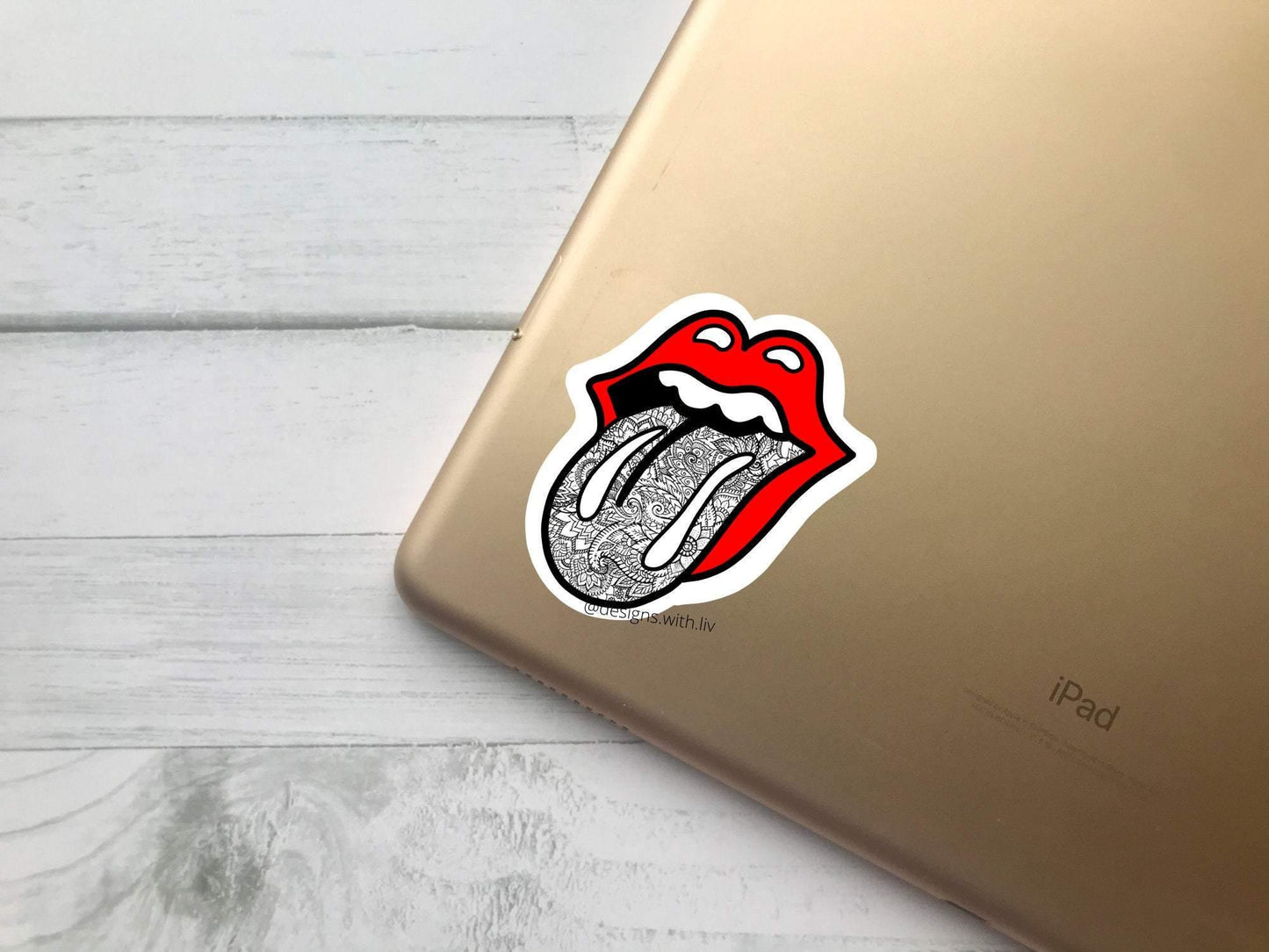 Paisley Tongue Sticker - Designs With Liv