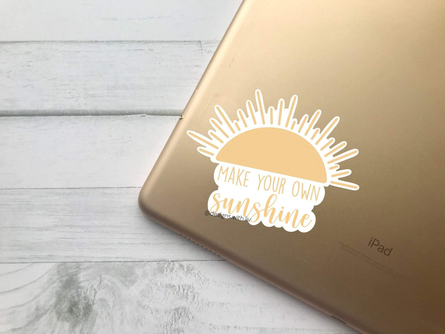 Make Your Own Sunshine Sticker - Designs With Liv