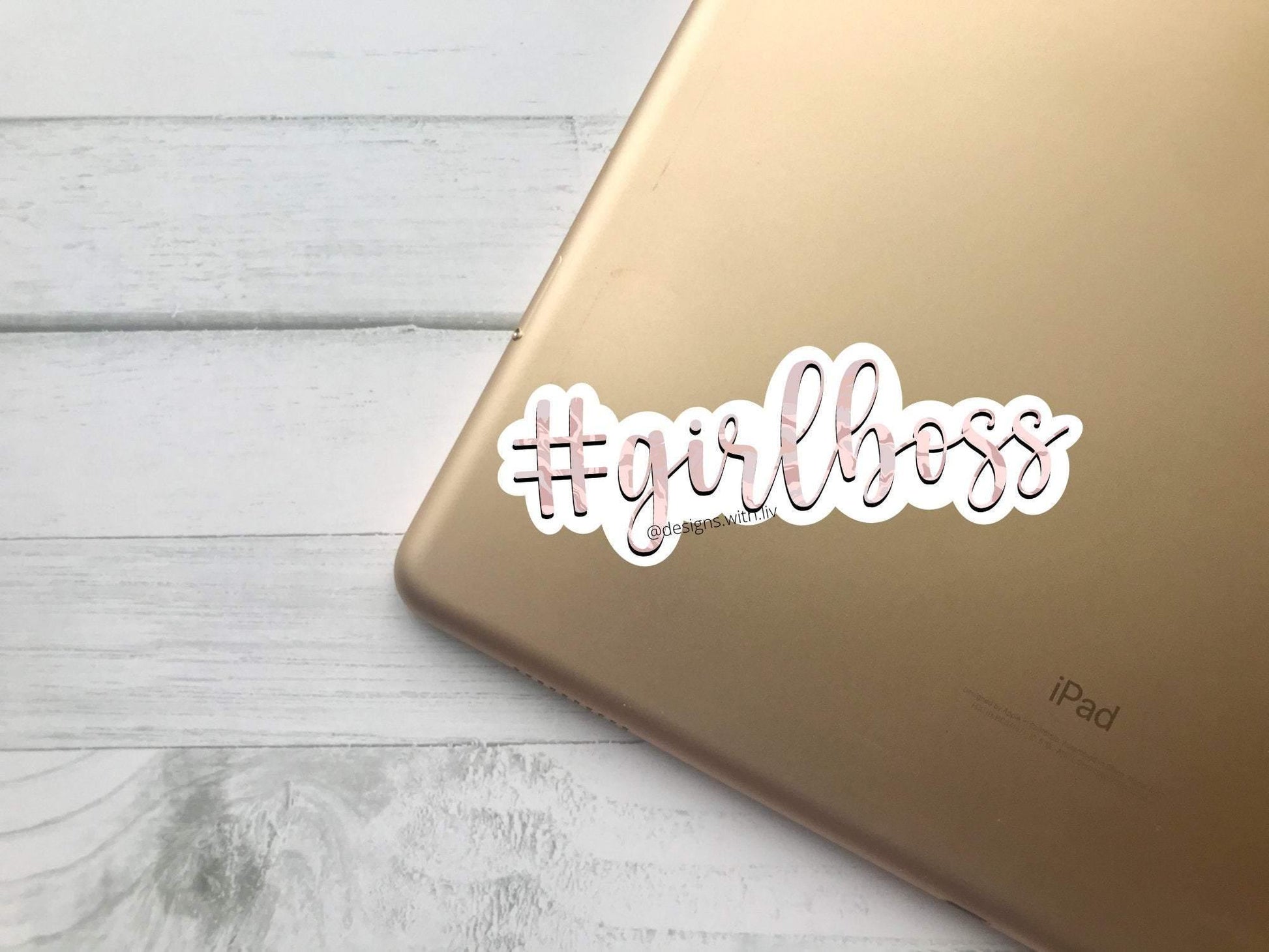 Girl Boss Sticker - Designs With Liv