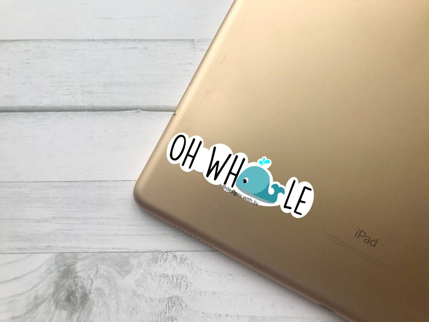 Oh Whale Sticker - Designs With Liv